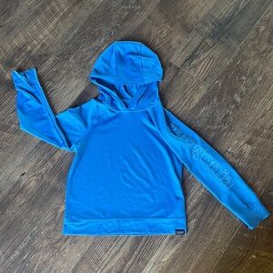 Patagonia Bright Blue Pullover Swim/Sun Hoodie, Size 5T